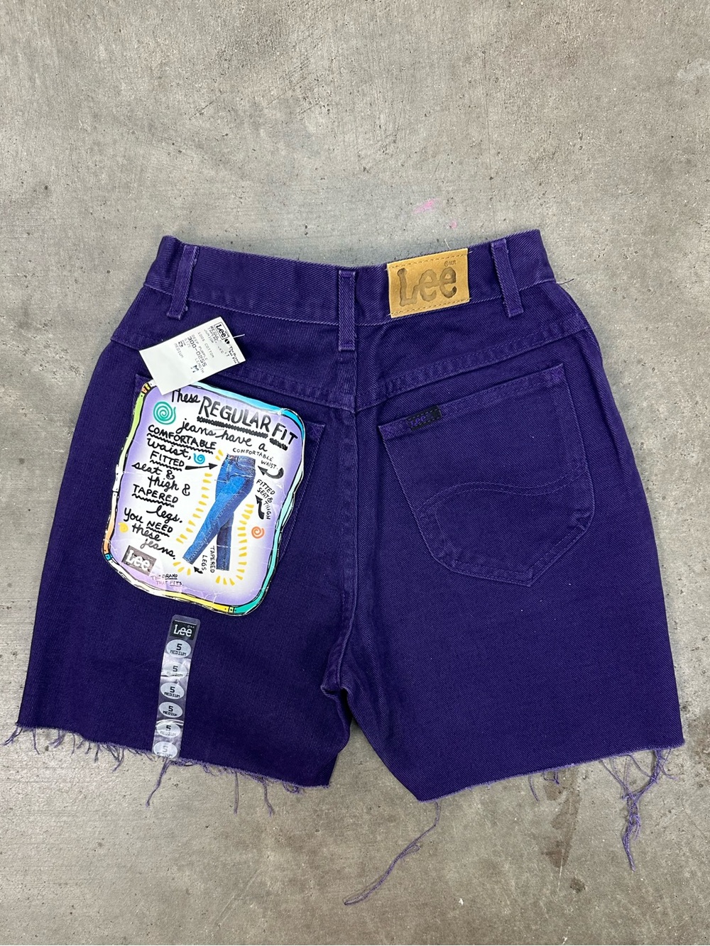 Women’s 90’s Deadstock Lee Jeans Purp Cutoff Shorts